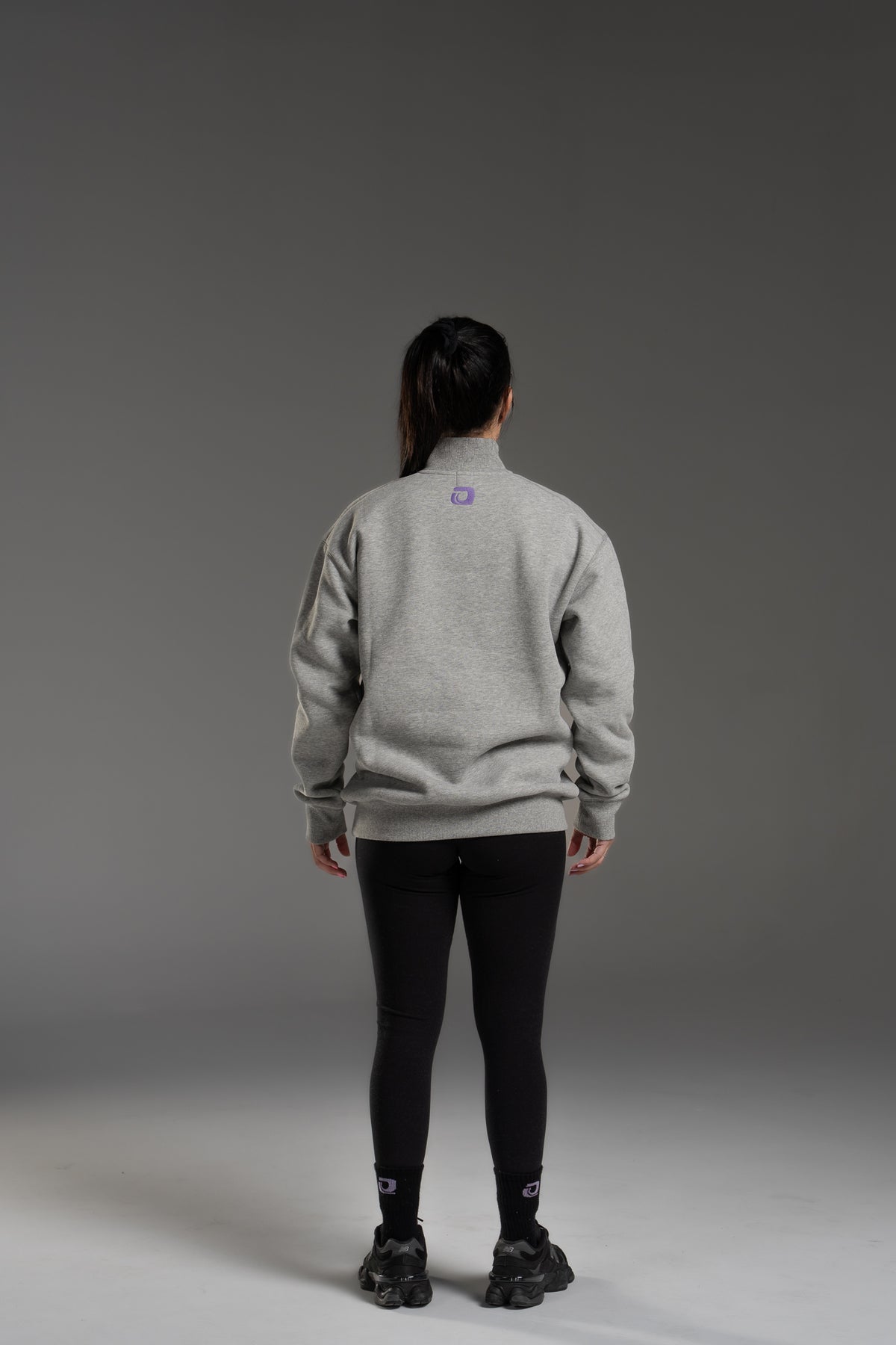 Own It 1/4 Zip Pullover — Grey