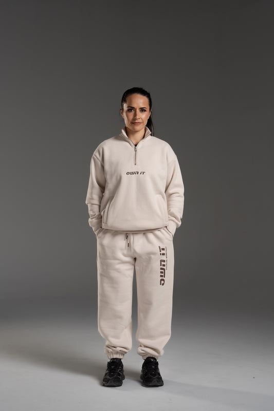 Own It 1/4 Zip Pullover — Oatmeal