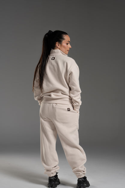 Own It 1/4 Zip Pullover — Oatmeal