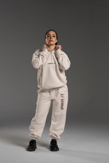 Own It 1/4 Zip Pullover — Oatmeal