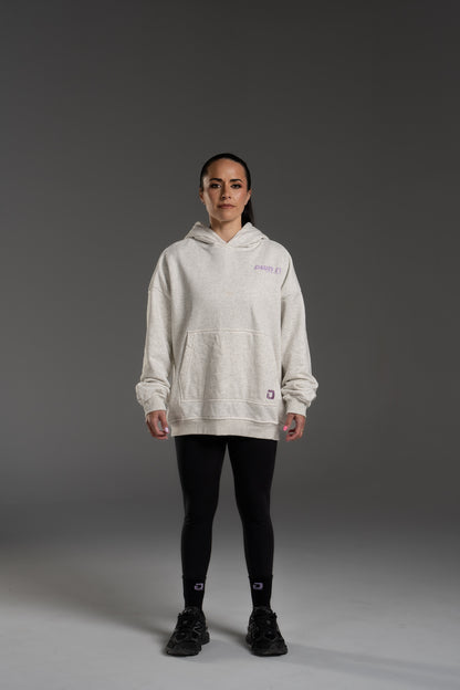 Imperfect Hoodie - Even through tough times - Grey Marle